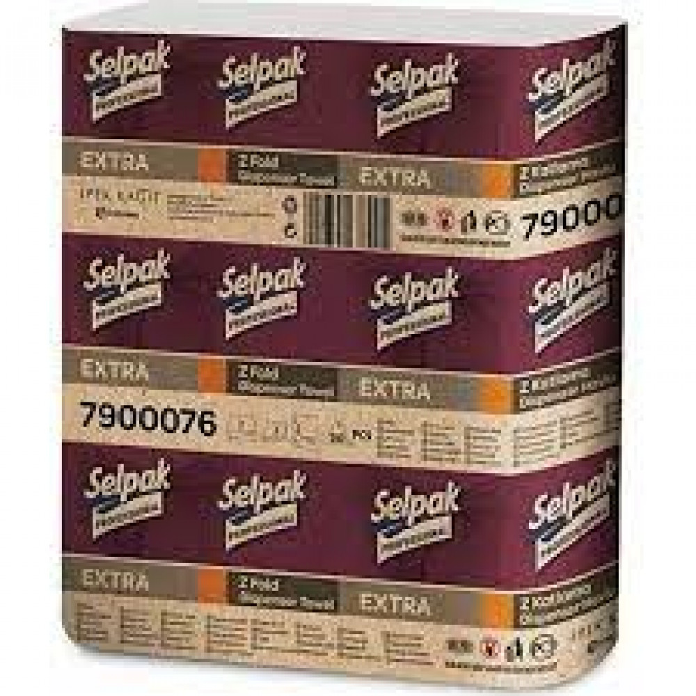Selpak Prof. Extra Z-Katlı Dispenser Havlu 200AD/PK 12PK/KL