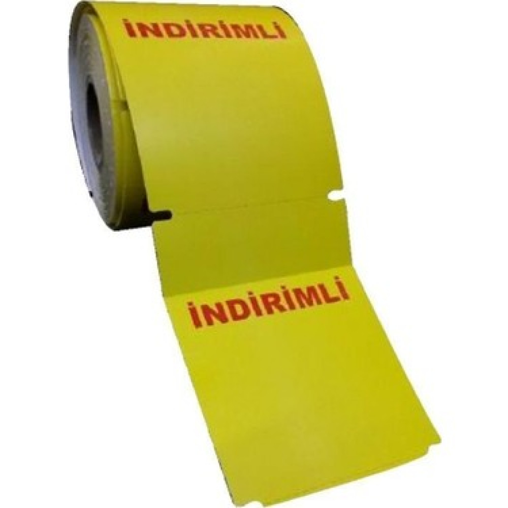 İNDİRİM ETİKETİ RULO SARI 