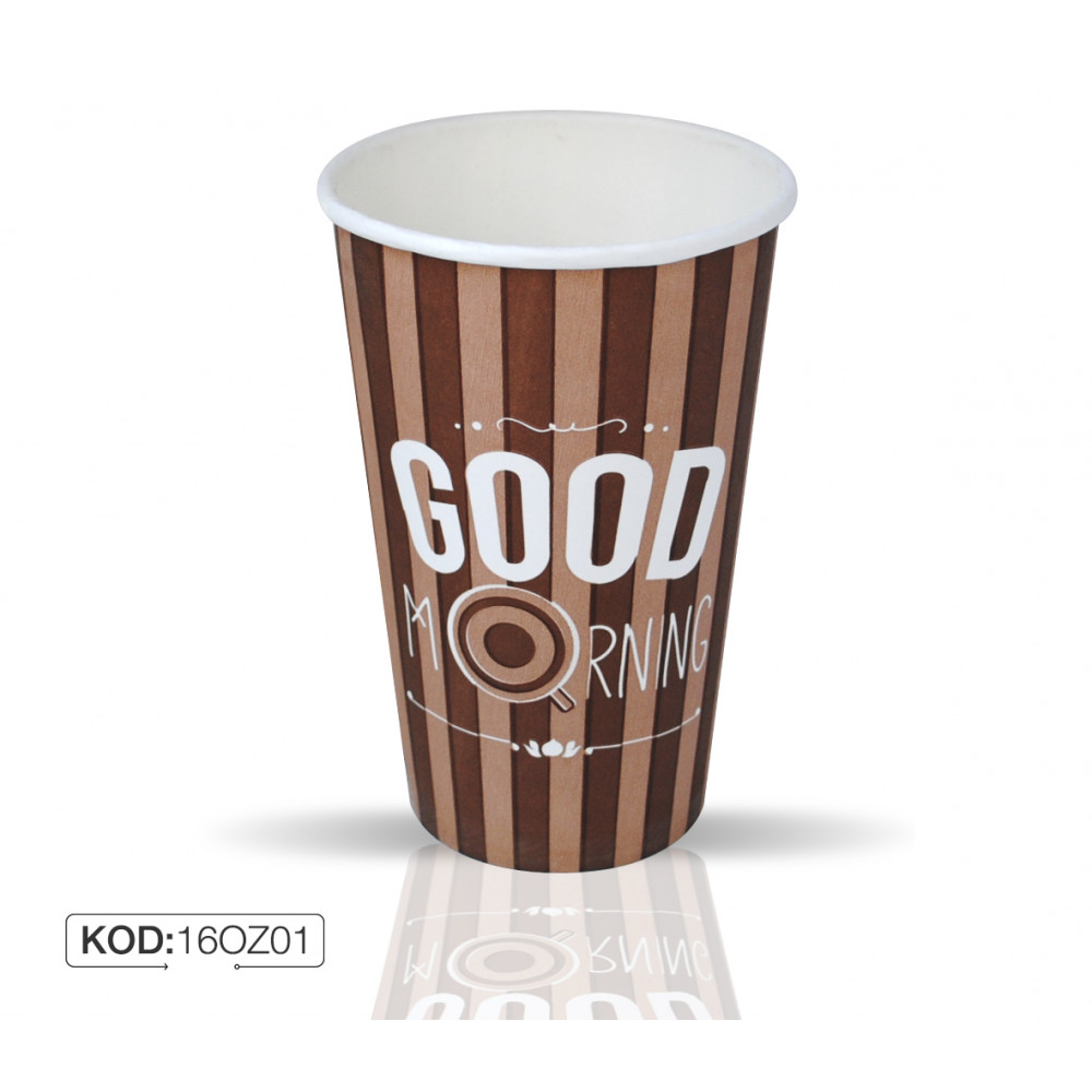 EKSTREM KARTON BARDAK 16OZ 25AD/PK 1000AD/40PK/KL