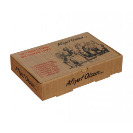 KARTON PİDE KUTUSU STANDART 25*16*4CM 100LÜ