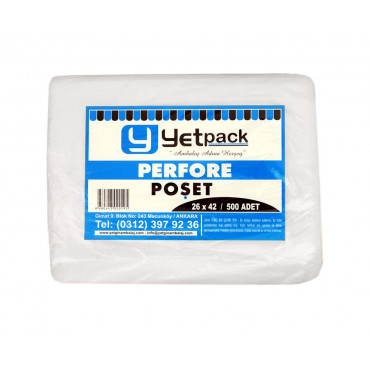 YETPACK ŞARKÜTERİ POŞETİ 26*42 ÜÇLÜK 500AD/PK 10PK/KL
