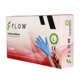 FLOW TAPE PUDRASIZ MAVİ ELDİVEN (L) 200LÜ 20PK/KL