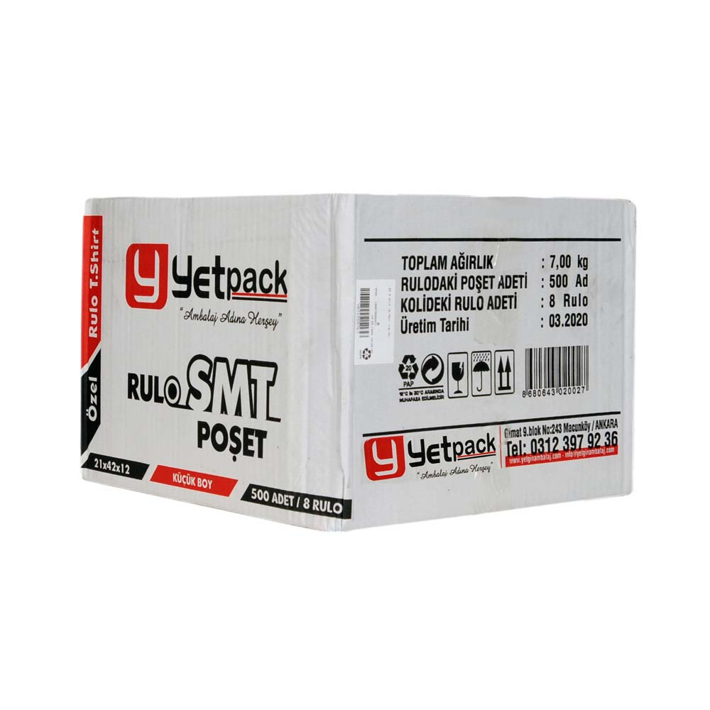 YETPACK RULO SMT POŞET ŞEFFAF 21*42 KÜÇÜK 500AD/RL 8RL/KL