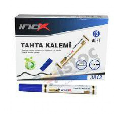 İNOX TAHTA KALEMİ MAVİ 12AD/PK