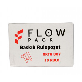 FLOW RULO POŞET GÜLENYUZ BASKILI 26*50 ORTA 120AD/PK 10PK/KL