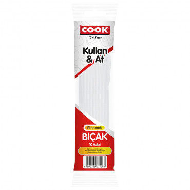 COOK EKO PLASTİK BIÇAK 10LU 100PK/KL
