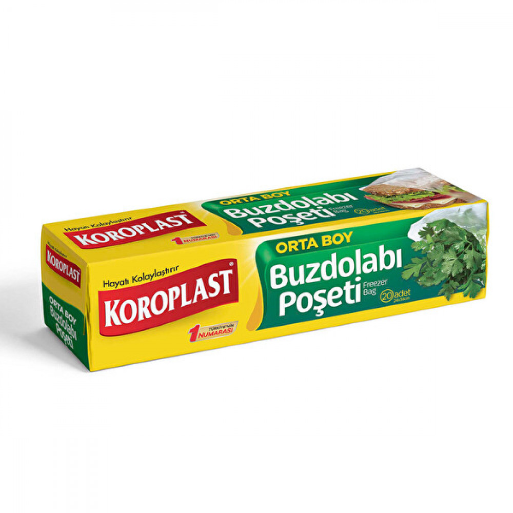 KOROPLAST BUZDOLABI POŞETİ KUTULU ORTA BOY 20AD/PK 48PK/KL