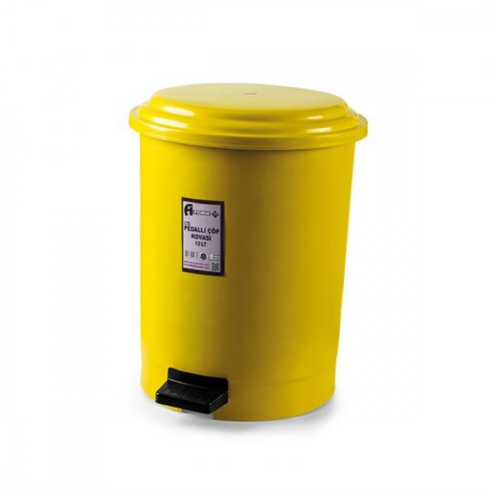 AFC PEDALLI ÇÖP KOVASI 12LT (NO3) RENKLİ