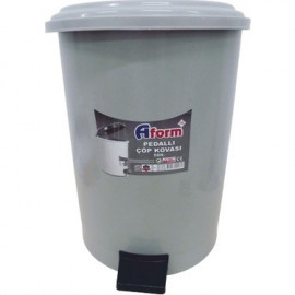AFC PEDALLI ÇÖP KOVASI 50LT (NO5) GRİ