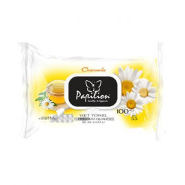 PAPİLİON 100LÜ ISLAK HAVLU PAPATYALI 18PK/KL