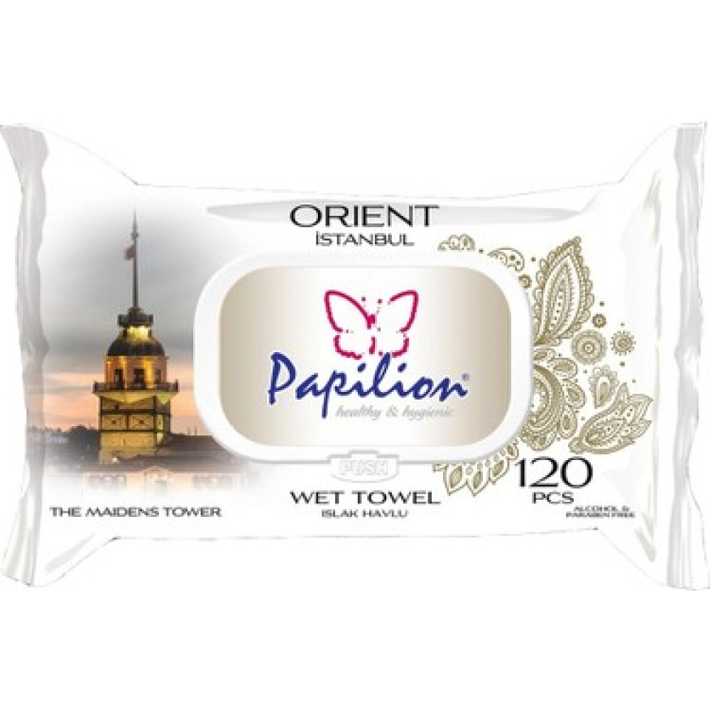PAPİLİON 120Lİ ISLAK HAVLU ORİENT İST 18PK/KL