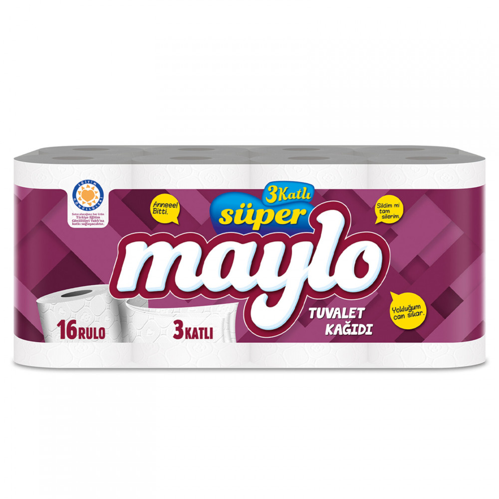 MAYLO SÜPER TUVALET KAĞIDI 16LI 3PK/KL
