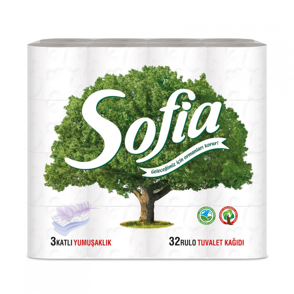SOFİA TUVALET KAĞIDI 32Lİ 3PK/KL