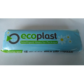 ECO ÇÖP POŞETİ BÜYÜK MAVİ 65*80CM 10AD/PK 50PK/KL