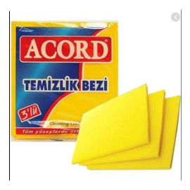 ACORD TEMİZLİK BEZİ 3'LÜ KOD:504
