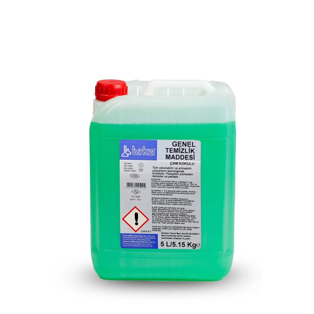 BİRKA GENEL TEMİZLİK MADDESİ ÇAM KOKULU 5LT 4AD/KL